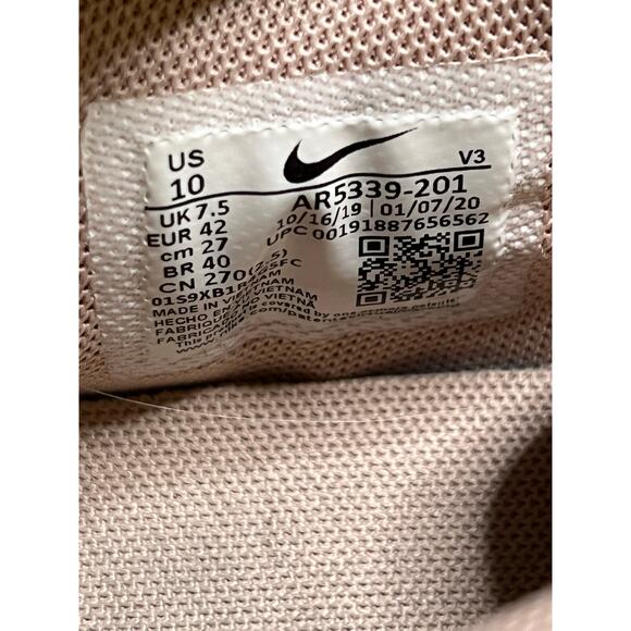 Nike Air Force 1 Sage Low AR5339-201 Pink Suede Platform Sneakers Women’s Sz 10 - Picture 8 of 10